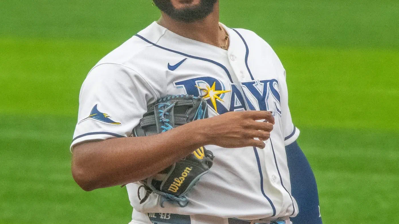 Junior Caminero, antesalista de los Rays de Tampa Bay, durante un partido en junio de 2026.