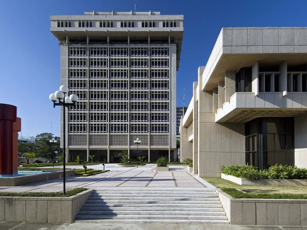 Torre del Banco Central de la República Dominicana, en Santo Domingo.
