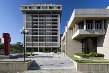 Torre del Banco Central de la República Dominicana, en Santo Domingo.