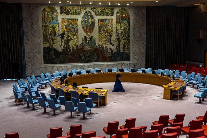 Sala del Consejo de Seguridad en la sede de las Naciones Unidas, en Nueva York.