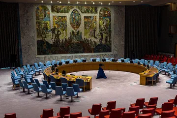 Sala del Consejo de Seguridad en la sede de las Naciones Unidas, en Nueva York.