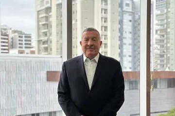 Ricardo Antonio Pellerano Paradas, en una oficina.