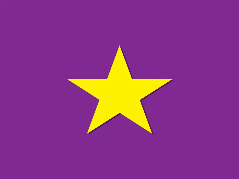Bandera del Partido de la Liberación Dominicana (PLD).
