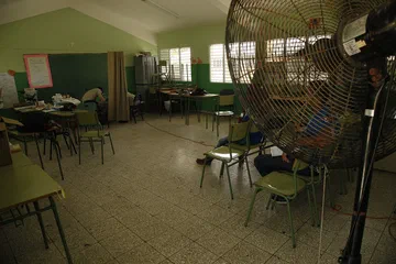 Imagen de archivo: Aula de una escuela en República Dominicana.