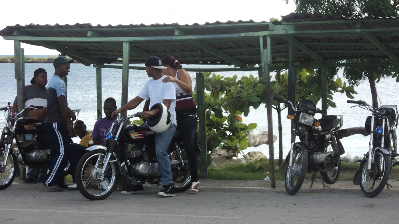 Imagen de archivo: Parada de motoconchos.