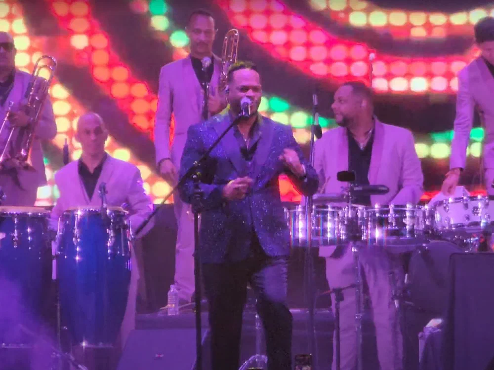 Yiyo Sarante durante una presentación en el Festival de la Salsa en Ciudad de México, en 2024.